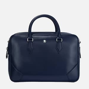 Montblanc - Borsa da Viaggio Media Meisterstück 149 in Pelle Ink Blue