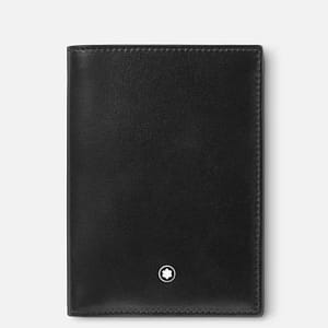 Portafoglio verticale Montblanc Meisterstück pelle nera 4 scomparti