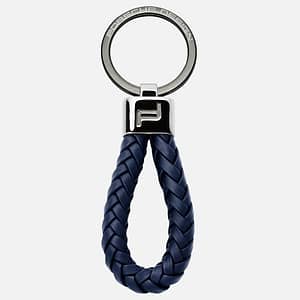 PORSCHE DESIGN Portachiavi Leather Cord Dark Blue
