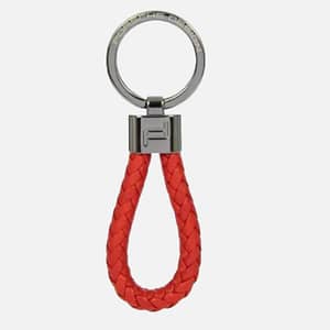 PORSCHE DESIGN Portachiavi Leather Cord Lava Orange