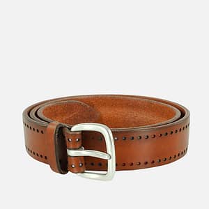 Orciani Cintura Bull Point in Cuoio Naturale Audacia e Artigianato Italiano