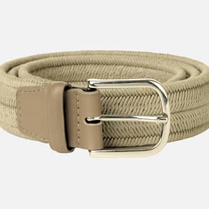Orciani Cintura Elast - Cotone e Suede Ecru
