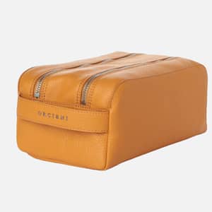 Orciani Micron Beauty Case in Pelle Ocra - Eleganza e Stile