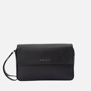 Orciani Pochette a Mano in Pelle Nera - Eleganza Compatta