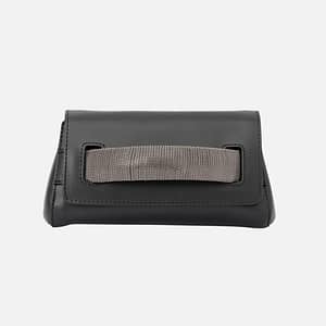 Orciani Clutch Gossip Nappa Chain Palladio Stile Iconico