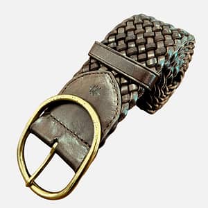Dragon Diffusion BRASS OVAL BUCKLE Dark Brown