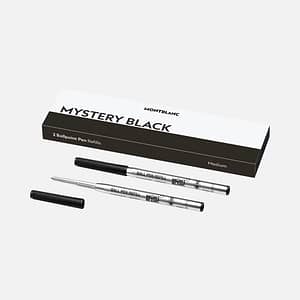 Refill Montblanc per Penna a Sfera Medio, Mystery Black Eleganza e Precisione