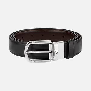 Cintura Reversibile Montblanc Nero/Marrone 30 mm - Eleganza e Funzionalità