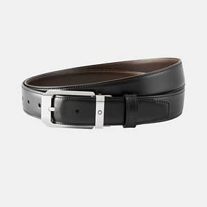 Montblanc Cintura Reversibile Nero/Marrone 30 mm - Raffinatezza Classica