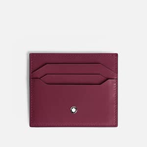 Porta Carte Meisterstück 6 Scomparti in Pelle Cassis - Eleganza Compatta
