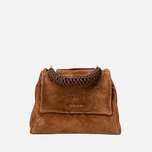 Borsa Sveva Soft Piccola a mano in pelle con tracolla Orciani