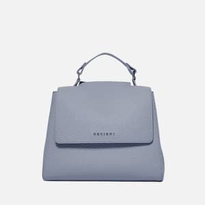 Borsa Sveva Soft Piccola a mano in pelle con tracolla Polvere Orciani