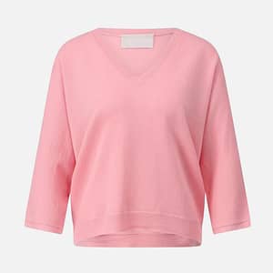 Maglione con Collo a V Peach Melba M - Hemisphere