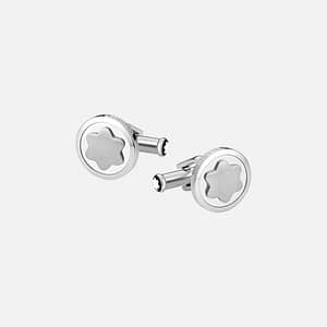 Gemelli Montblanc Star Acciaio Lucido Eleganza Iconica