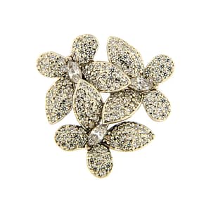 Orecchino 3 Farfalle Argento Zirconi Bianchi Rodio Bianco - Make Your Jewels