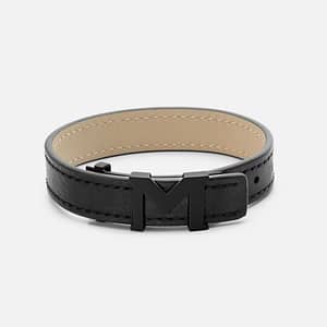 Montblanc Bracciale Logo M Nero - Eleganza e Raffinatezza senza Tempo