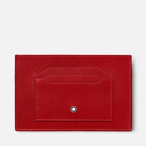Montblanc Meisterstück Card Holder 6cc Red - Eleganza Compatta per Ogni Giorno
