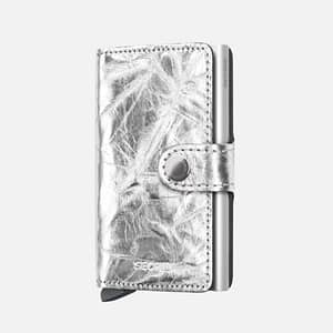 Miniwallet Crunch Secrid Portafoglio Compatto RFID in Pelle Stropicciata
