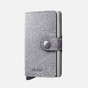 Miniwallet Glitter Secrid Portafoglio Compatto RFID con Finitura Scintillante