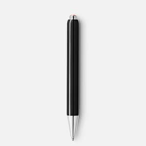 Penna a sfera Montblanc Heritage Rouge et Noir Baby nera con dettagli platino