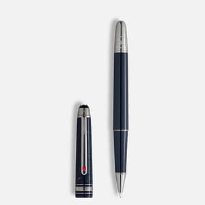 Roller Montblanc Classique 80 Days in resina blu scuro con cappuccio inciso