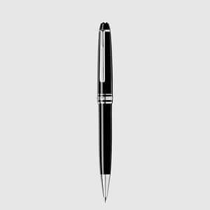 Portamine Montblanc Meisterstück Classique 0.7 mm resina nera dettagli platino