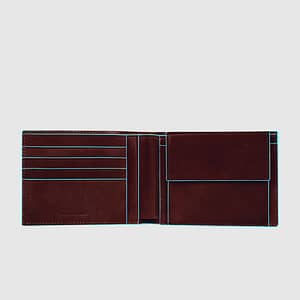 Portafoglio uomo Piquadro Blue Square con portamonete e protezione RFID