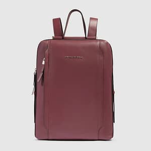 Zaino Piquadro donna porta pc 14 Circle in pelle Bordeaux