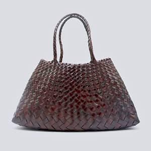 Dragon Diffusion Santa Croce Big – Borsa artigianale in pelle intrecciata