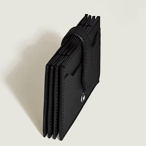 Porta Carte Montblanc Sartorial nero Saffiano con 5 scomparti