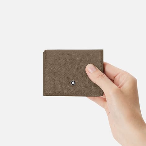 Montblanc Sartorial Trio Card Holder Mastic in pelle saffiano