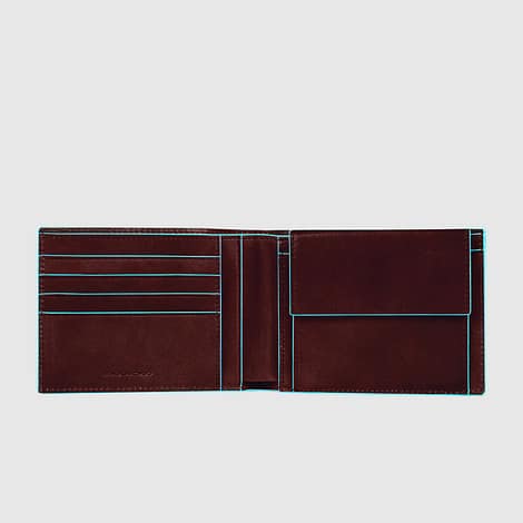Portafoglio uomo Piquadro Blue Square con portamonete e protezione RFID