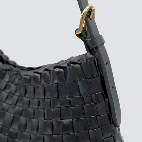 Dragon Diffusion Hobo Salvage borsa intrecciata in pelle