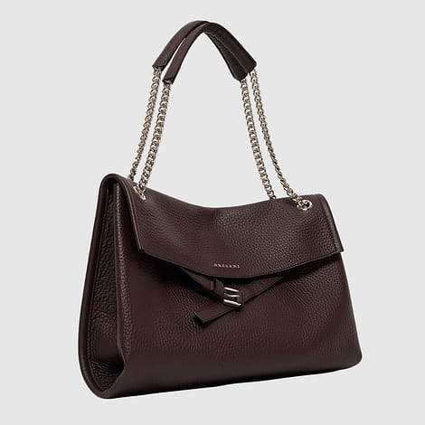 Borsa Venus Soft Midi Orciani a spalla in pelle martellata