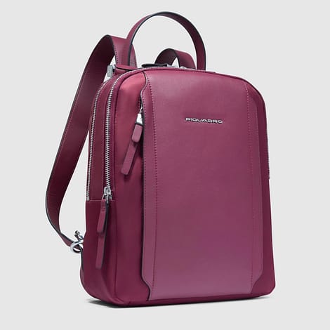 Piquadro zaino donna porta iPad Circle in tessuto riciclato e pelle
