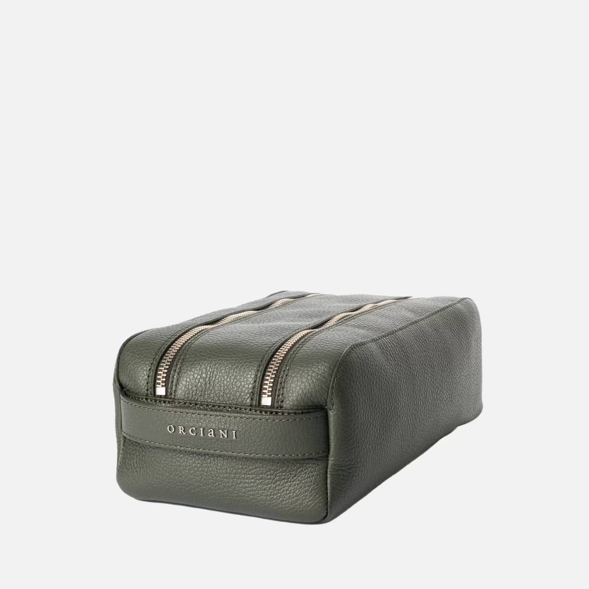 Beauty Case Micron Orciani in Pelle Oliva - Eleganza e Praticità