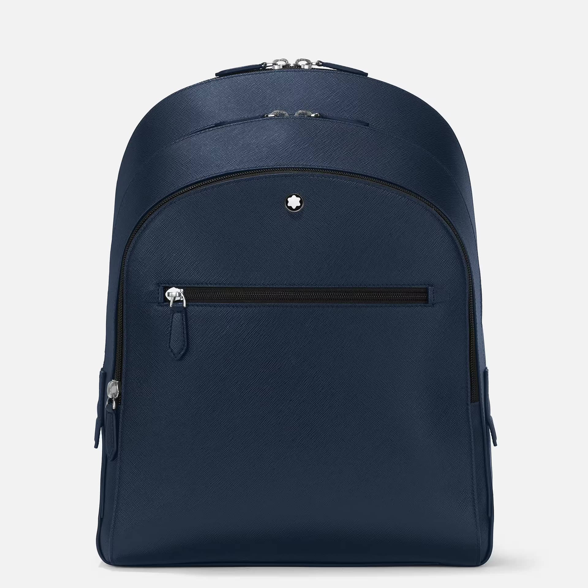 Montblanc - Zaino Medio con 3 Scomparti Sartorial in Pelle Ink Blue