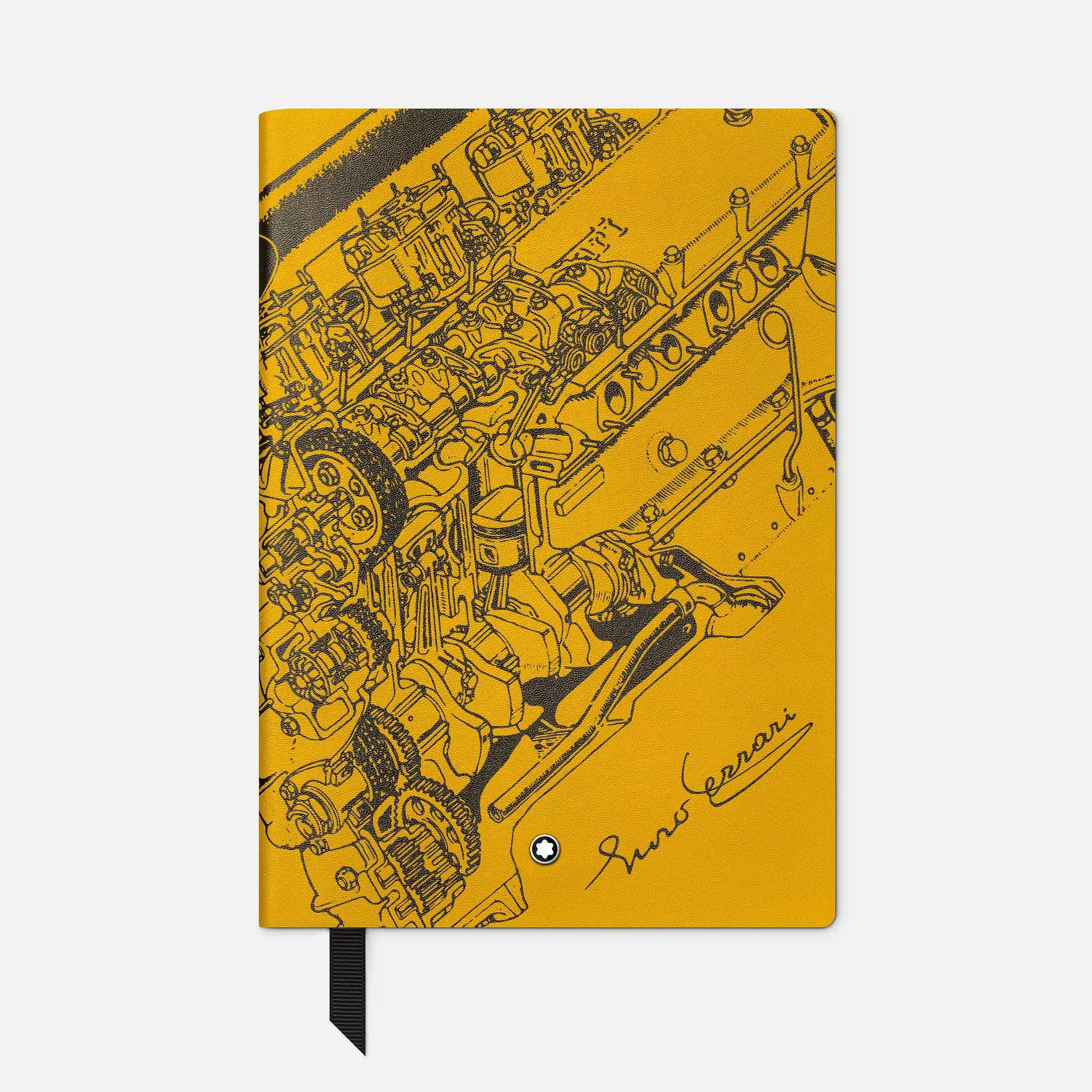 Blocco Note Montblanc Enzo Ferrari Giallo Modena, Made in Italy, Piccolo #146