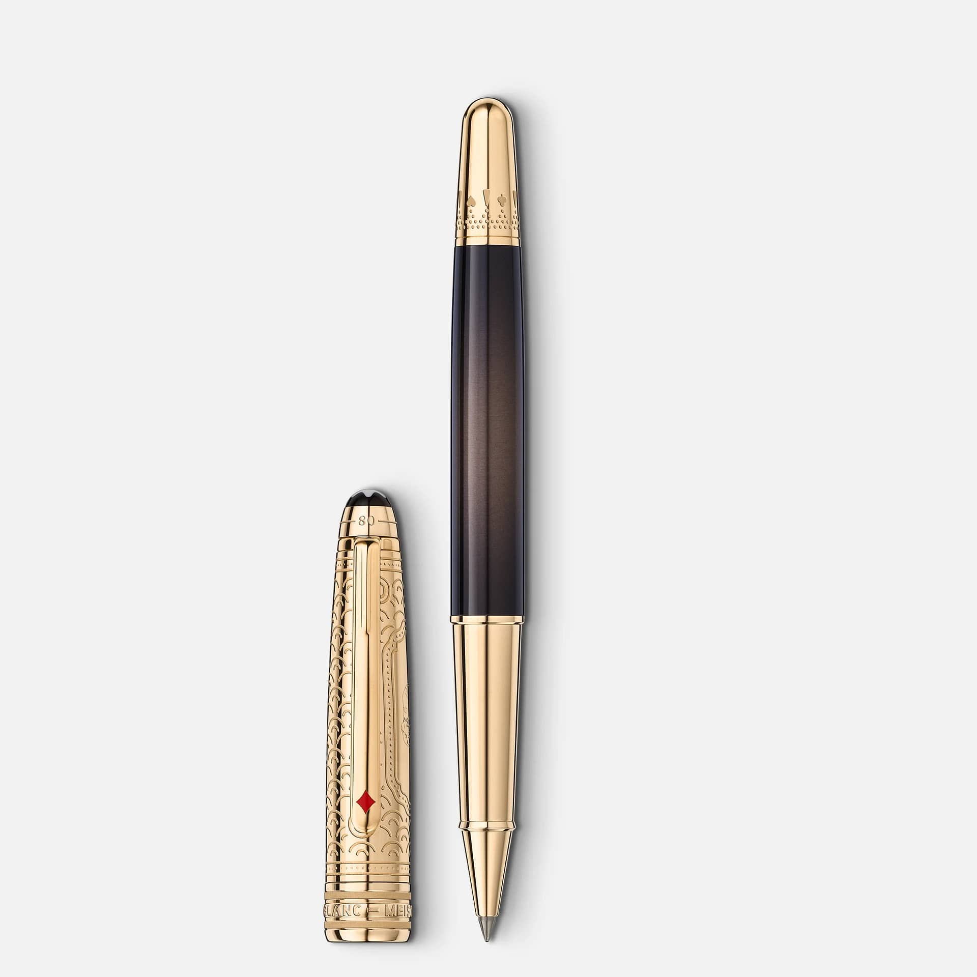 Montblanc Doué Classique 80 Days Roller con cappuccio rimosso
