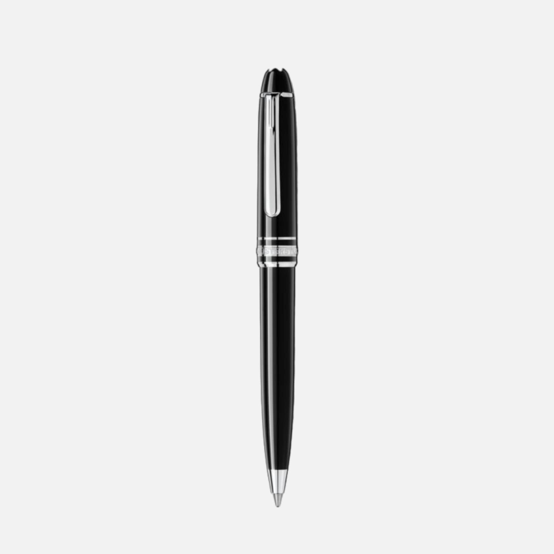 Penna a sfera Montblanc Meisterstück Mozart in resina nera con finiture platino