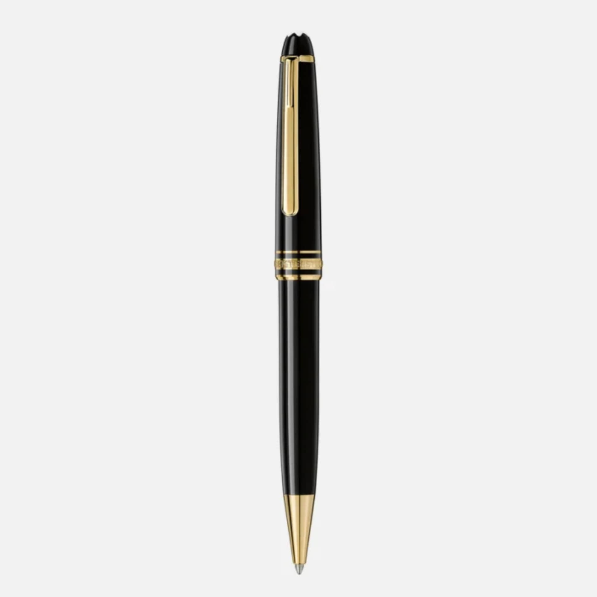 Penna a sfera Montblanc Meisterstück Classique Gold-Coated vista frontale