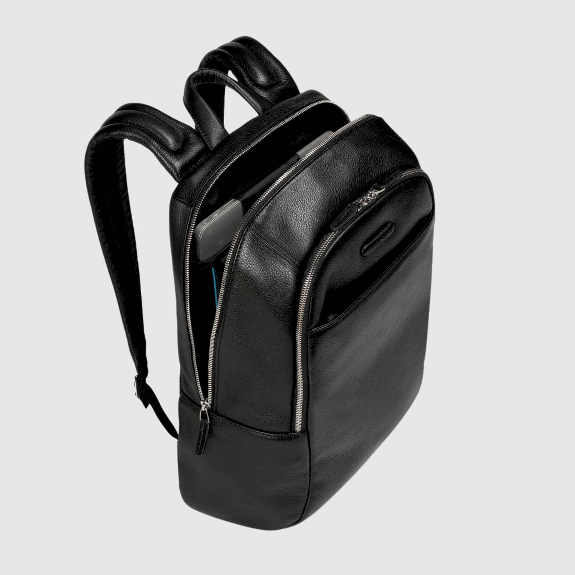 Zaino Piquadro porta pc 14 in pelle nera